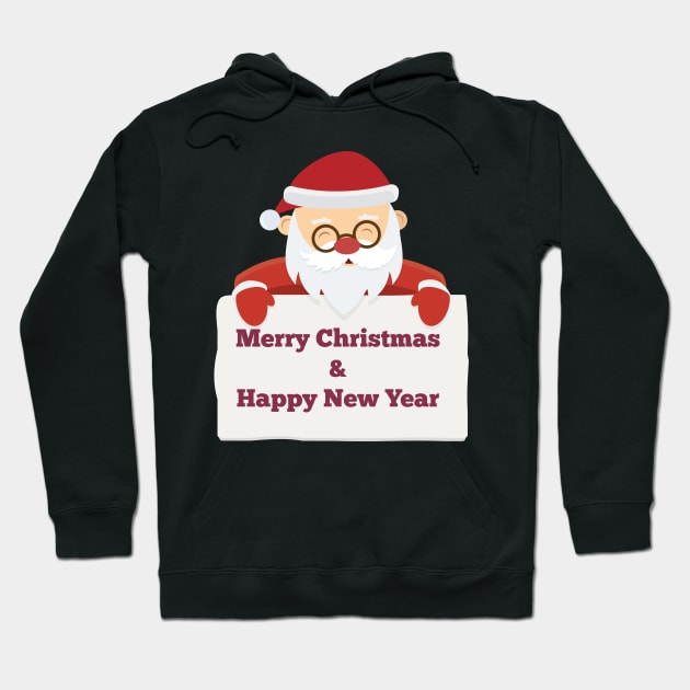 Santa Claus With Banner Hoodie by MonkeyBusiness